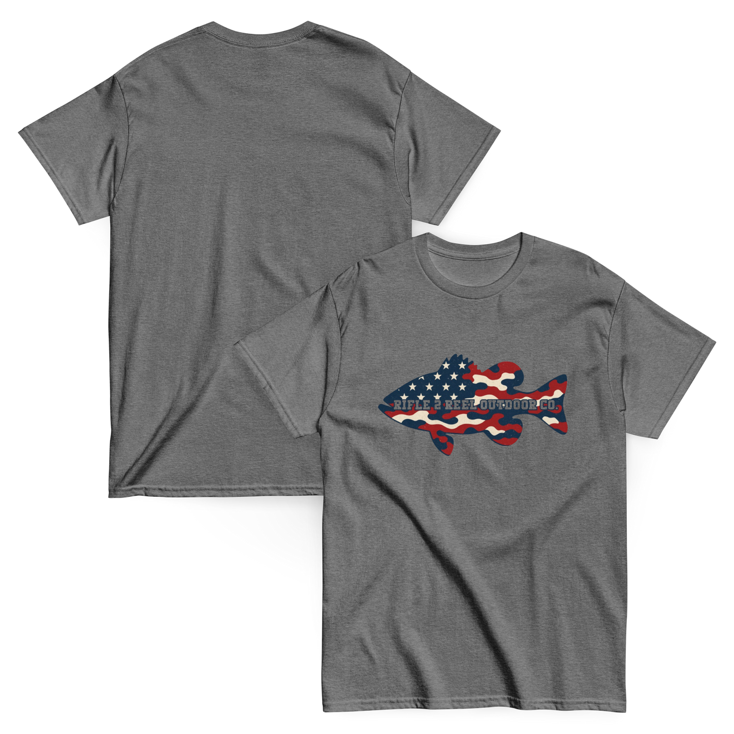 "Merica AF" Bass Tee – Rifle 2 Reel Outdoor Co.
