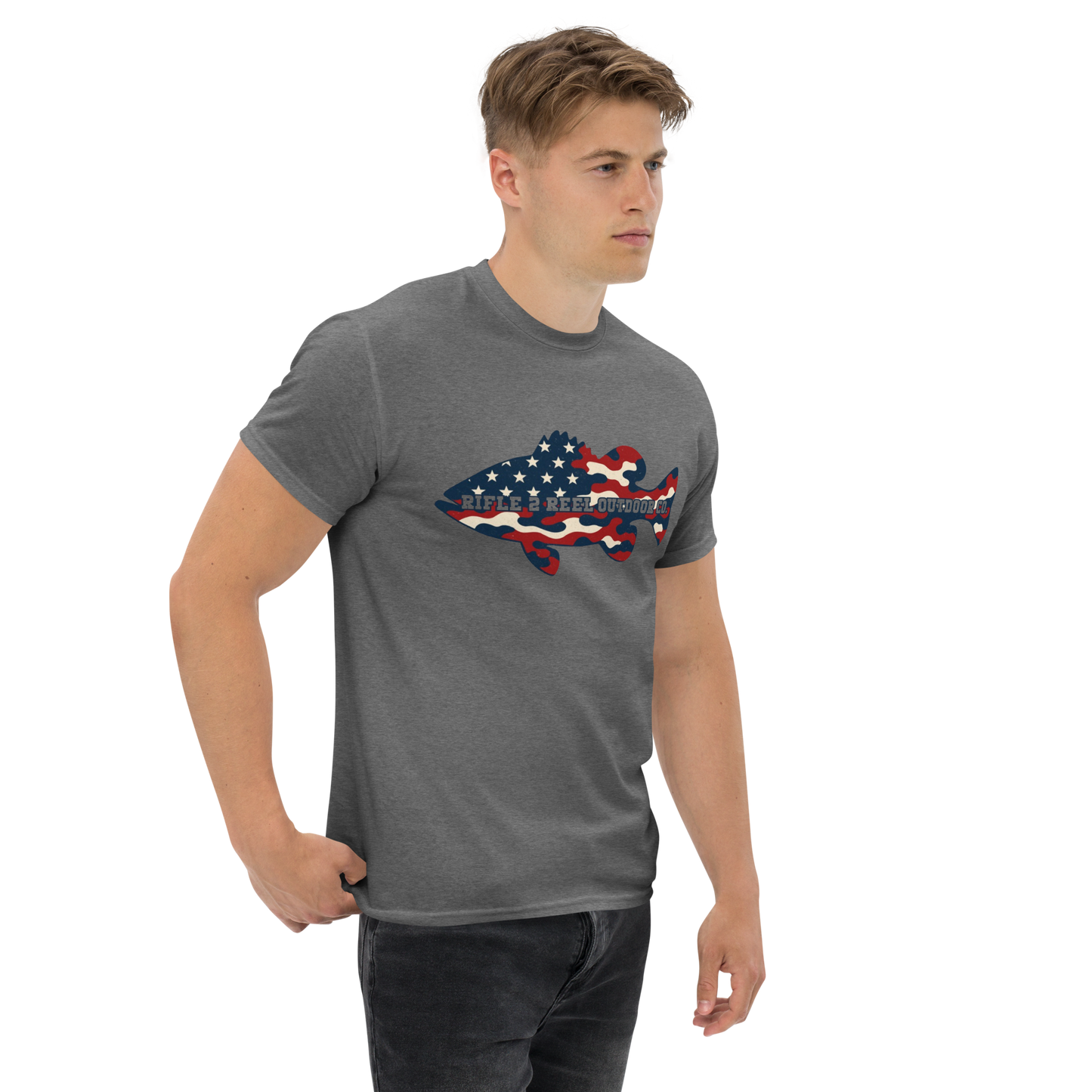 "Merica AF" Bass Tee – Rifle 2 Reel Outdoor Co.