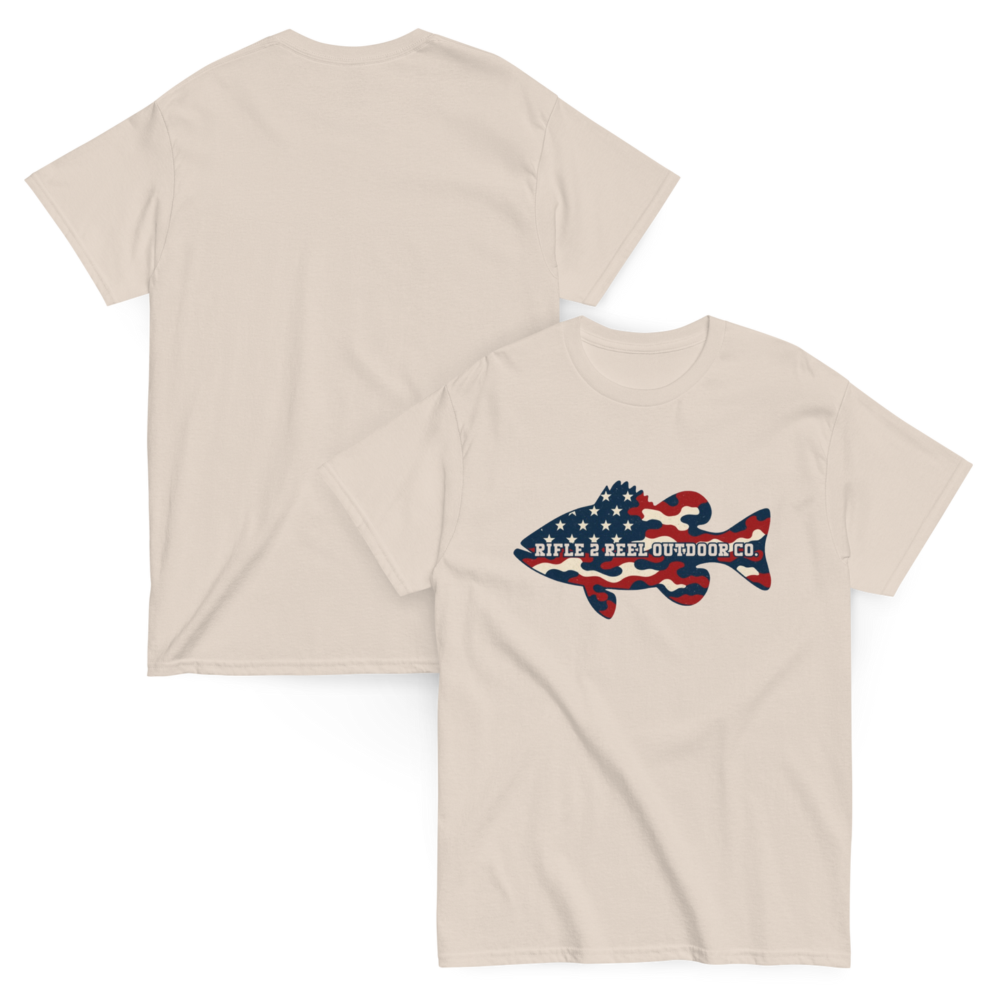 "Merica AF" Bass Tee – Rifle 2 Reel Outdoor Co.