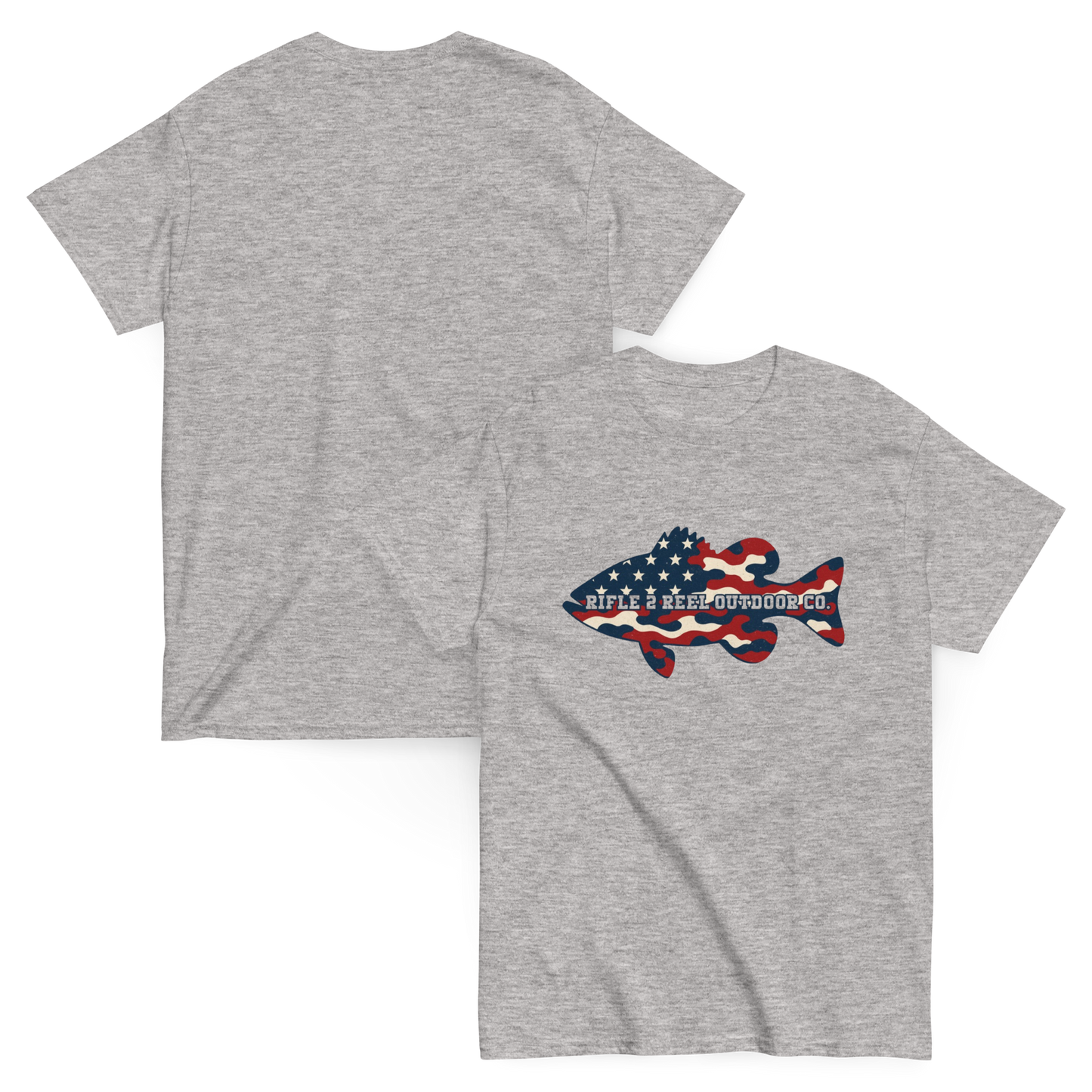 "Merica AF" Bass Tee – Rifle 2 Reel Outdoor Co.