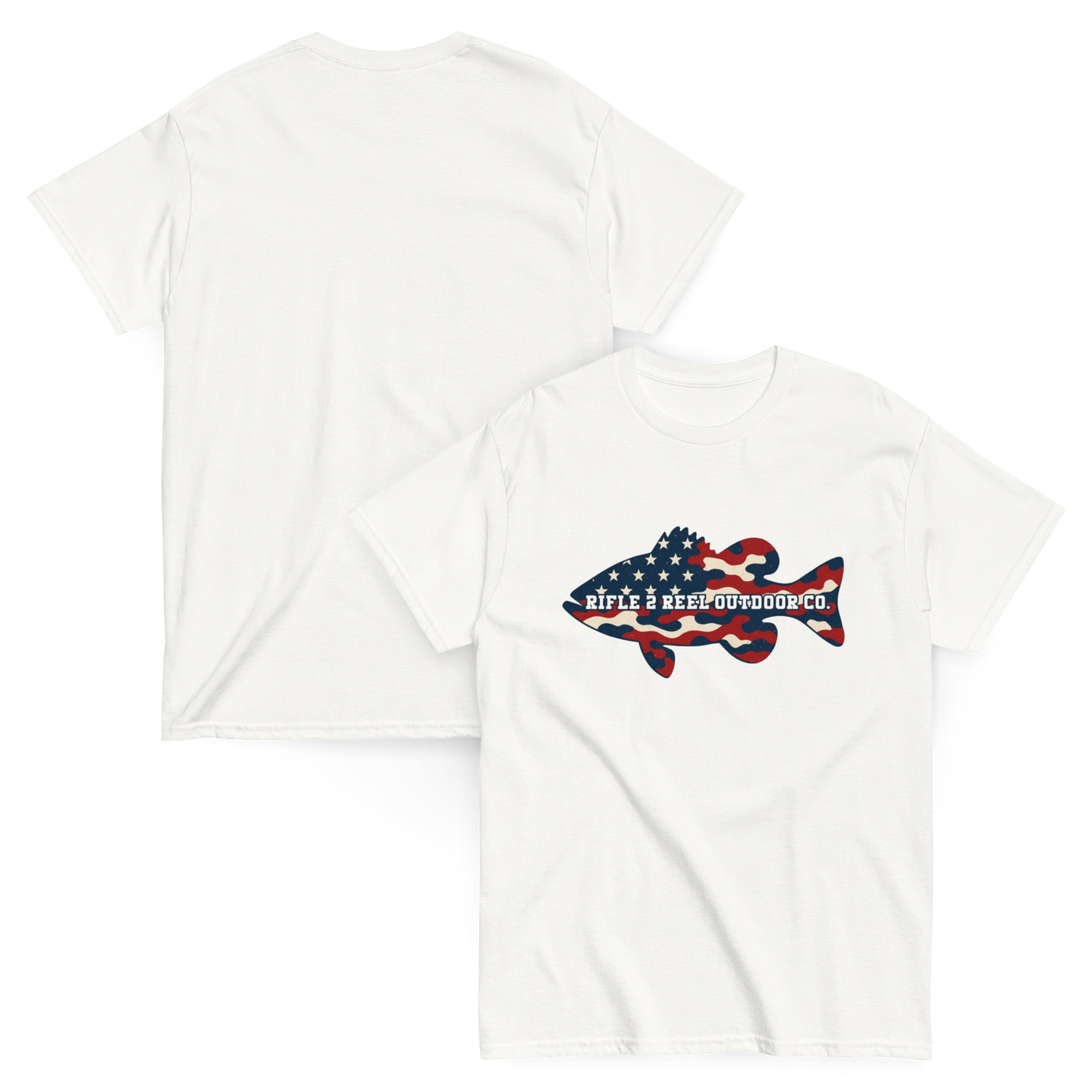 "Merica AF" Bass Tee – Rifle 2 Reel Outdoor Co.