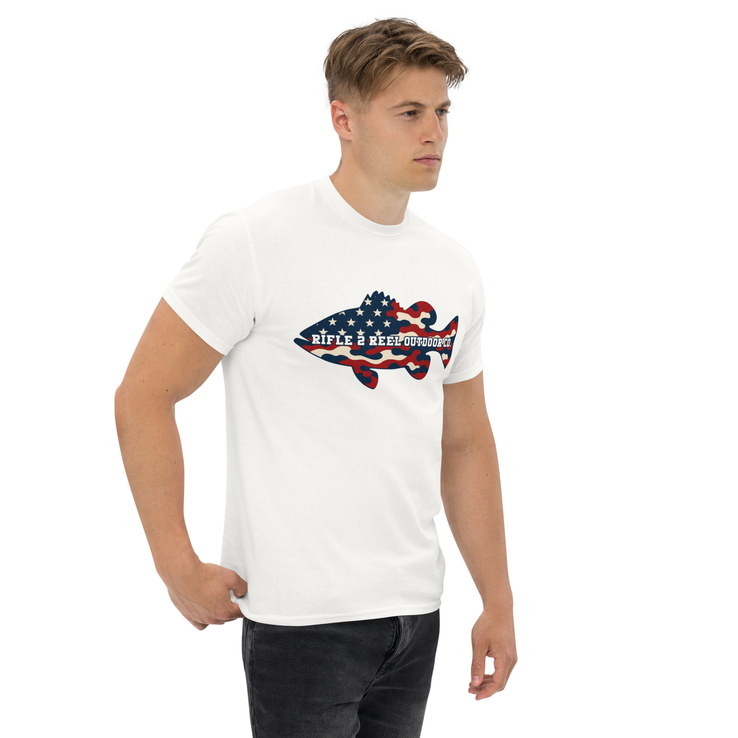 "Merica AF" Bass Tee – Rifle 2 Reel Outdoor Co.